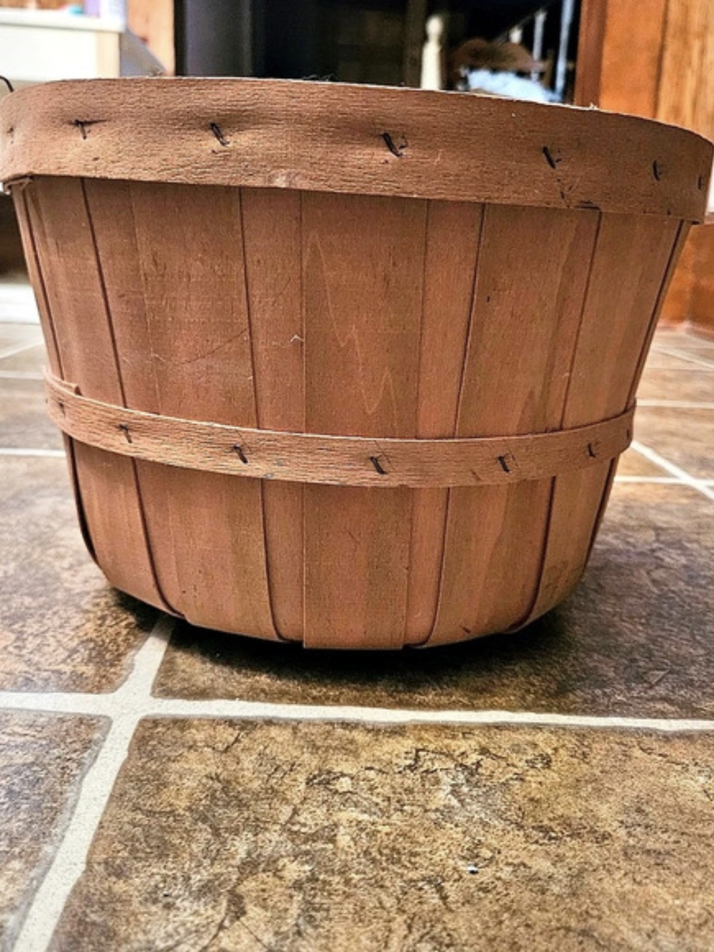 Brown Wooden Basket